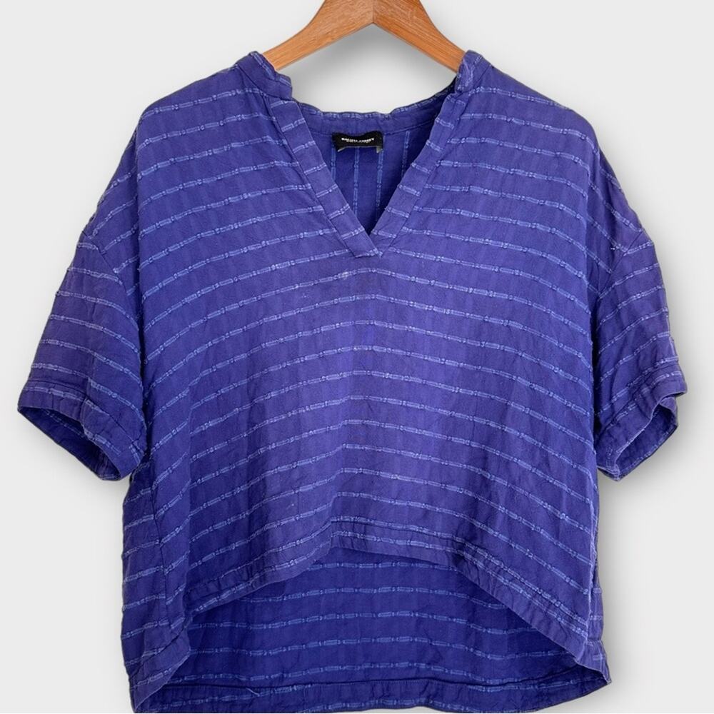 Rachel Comey Cropped Shirt 6 Blue